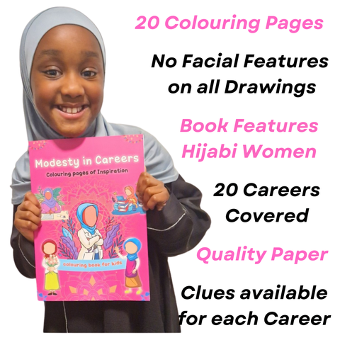 Modesty in Careers - Colouring Book -  Best Gift for Girls