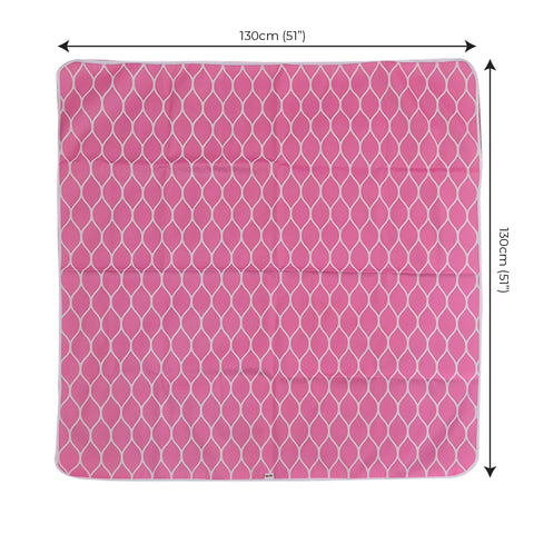 Non-Slip Splash Mat for Under highchair 51" Waterproof, Machine Washable & wipeable