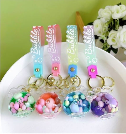 Cute bubble Keychain green|blue|pink|purple - perfect gift for kids and adults