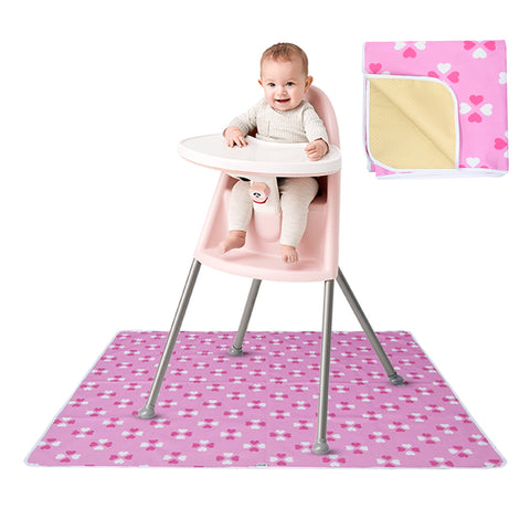 Large Non-Slip Splash Mat for Under highchair 51" / allova